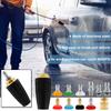Pressure Washer Tip Turbine Nozzle with 1/4inch 3/8inch Quick Connector Brass Rotating Turbine Nozzle Set with 7 Spray Nozzle
