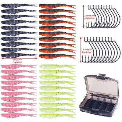 Root Jig Head Soft Lure Set: Mikro nástraha s dlouhým náhozem, ochranou proti zachycení a T-ocasem pro lov karasů a mandarinských ryb