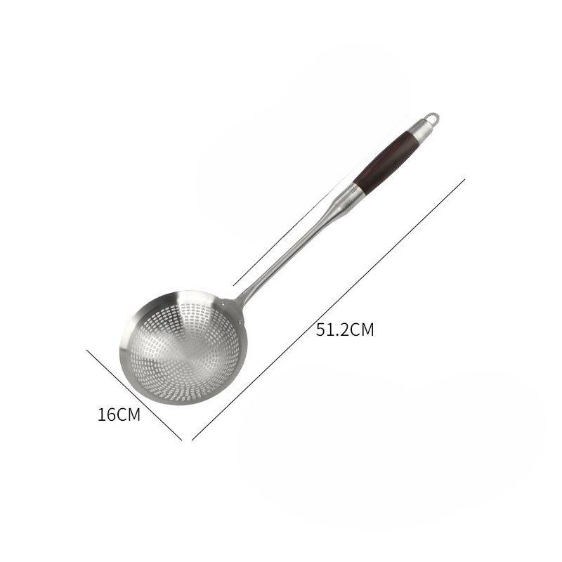 Stainless Steel Strainer for Household Kitchen and Dining, Extended Grease Trap for Scooping Noodles, Long-handled Filter Screen