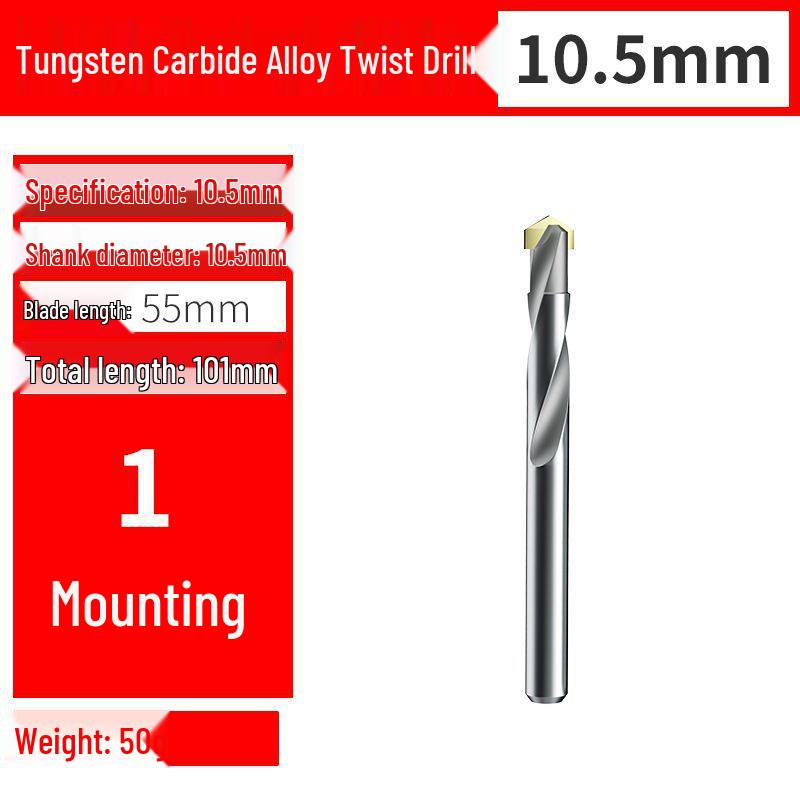 Premium Tungsten Steel Alloy Drill Bit - Super Hard, Stainless Steel Twist for Drilling
