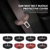 For Car Seat Belt Buckle Protector Leather Safety Belt Anti Damage Cover 3 CX3 CX4 CX5 CX7 CX8 CX9 CX30 RX7 Atenza Axela