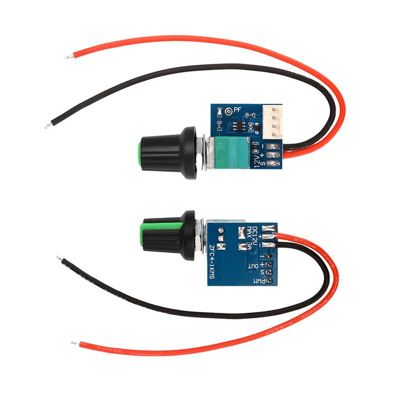 DC5-12V PWM Lüfterdrehzahlregler mit Schalter und Geräuschreduzierung für 4-Draht Lüfter