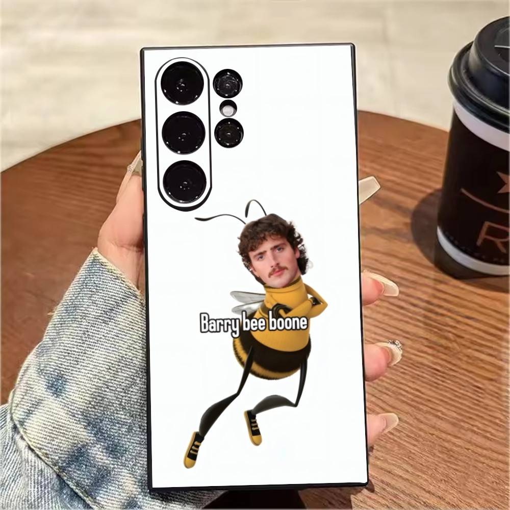 MemeS Of B-Boone Funny Printing Phone Case For Samsung S25,S24,S21,S22,S23,S20,Ultra,S26,Plus,Fe,Note,5G Black Cover
