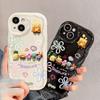 SpongeBob Friend Toy Cartoon Wave Soft Phone Case for 12 Mini 11 Pro XR 7 8 Plus 15 Pro 14 Plus 13 16 Pro Max SE 16E