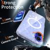 Anti-žloutnoucí třpytivý průhledný kryt pro Magsafe iPhone 17 Air 16 E 15 15Pro 14 Plus 13 Pro Max 13Pro 14Pro 16Pro 17Pro Mag Safe Kryt na telefon Příslušenství