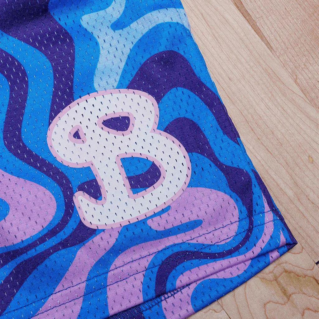 Amerikanska BKTSQD Herr Mesh Snabbtorkande Knälånga Basket Löpning Badshorts