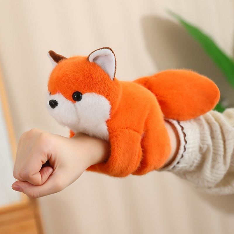 Zoo red panda doll clap bracelet plush toy raccoon wrist clap ruler circle doll children's gift