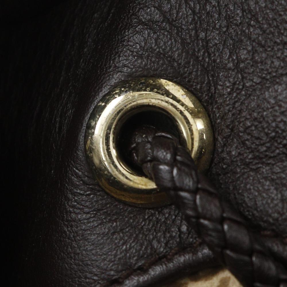 CARTIER PANTHERE Shoulder Bag Panther Hobo bag Brown leather Women Used