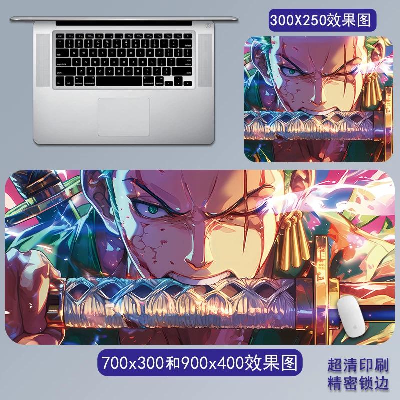 Cartoon Anime ONE PIECE Mouse Pad Oversized One Piece Roronoa Zoro Monkey D. Luffy Animation Game Office Computer Desk Mat Two-dimensional Peripheral