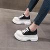 Platform Sneakers Thick Soled Inner Height Increase Shoes Women's Fashion 2025 Spring New Platform Soled Sports Casual Shoes