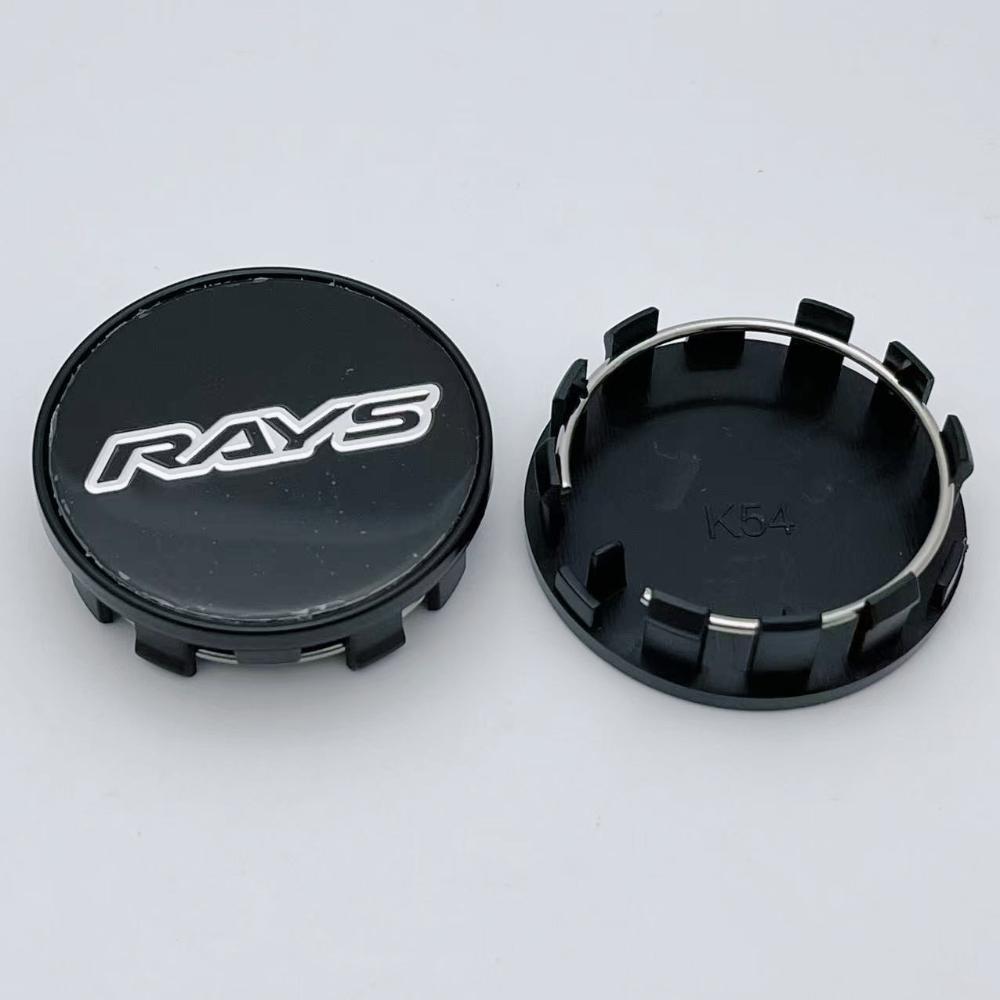 4pcs/Set O.D 54mm/I.D 50MM Rays Logo Emblem Car Wheel Center Rim Hub Caps Wheel Dust-proof Cover Car Fasion Styling Accessories