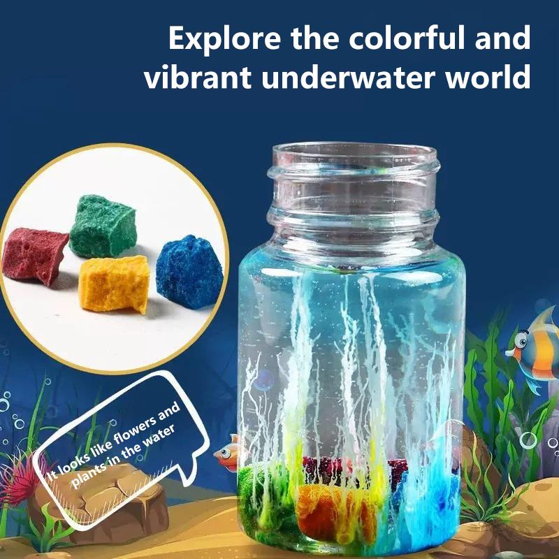 

Набор для экспериментов с водным камнем «Сделай сам» Волшебный сад Силикат натрия Растущие камни Садовый научный эксперимент Пластиковый материал