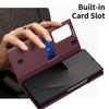 For Samsung Galaxy Z Fold 7 Case Smart View Window PU Leather Wallet Flip-Free Answering Cover with Card Slot