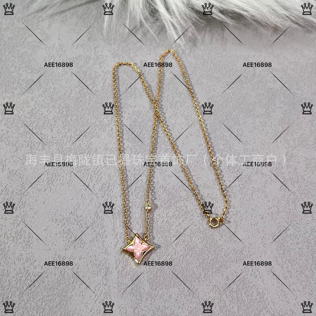 Luksusowa bransoletka damska ze srebra próby 925, wysadzana diamentami, z białą masą perłową i motywem czterolistnej koniczyny, z 18-karatowego różowego złota