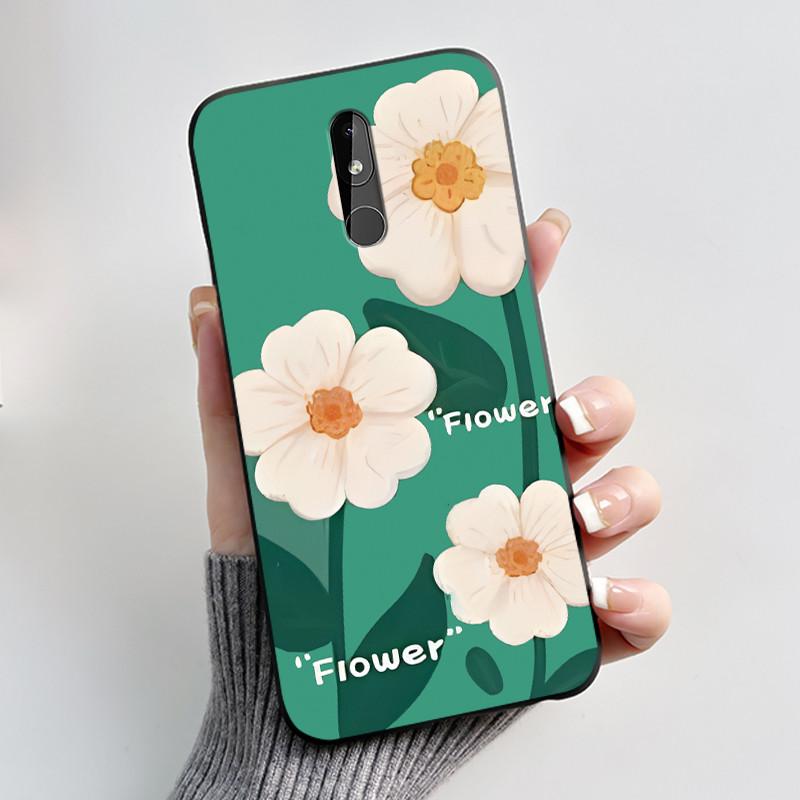 Phone Case For Nokia 3.2 TA-1156 TA-1159 TA-1164 Nokia 4.2 TA-1157 Case Fashion Butterfly Flowers Slim Black Soft Silicone Cover