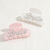 Bridal Shower Decoration Bride Letter Hair Claws Hair Claw Clips  Party Supplies