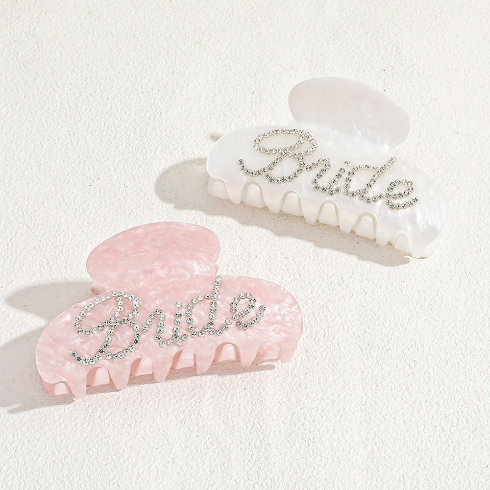 Bridal Shower Decoration Bride Letter Hair Claws Hair Claw Clips Party Supplies