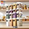 Food-grade16 Pieces In 3 Different Sizes Food Storage Containers with Lids Clear Plastic Sealed Bins for Kitchen Organization