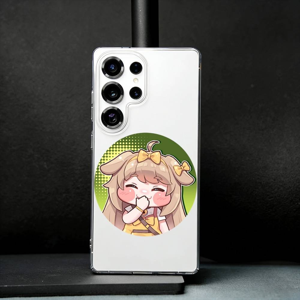 Game T-Trickcal Chibi Go Phone Case For Samsung S25,S24,S21,S22,S23,S30,Ultra,S20,Plus,Fe,Note,10,9,5G Transparent Cover