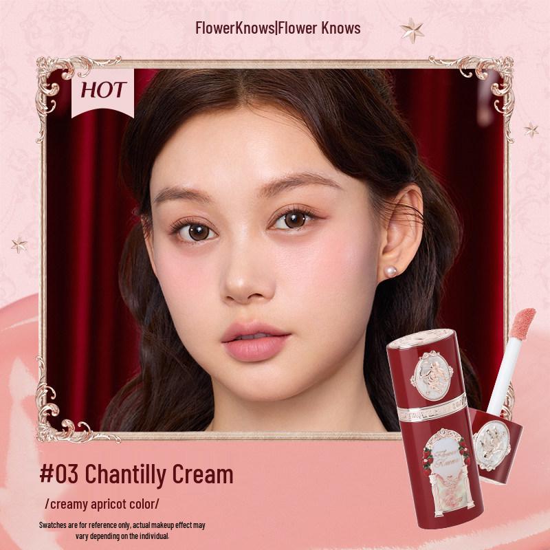 

Рідкі рум яна та контур Hua Zhi Xiao Полуничний Купідон з пушком-напальником для природного підсилення кольору