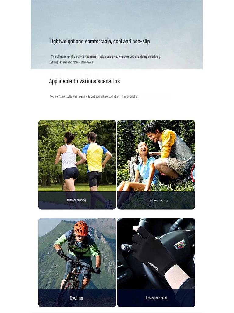 Gray Outdoor Compression Fingerless Gloves for Exercise & Rehabilitation