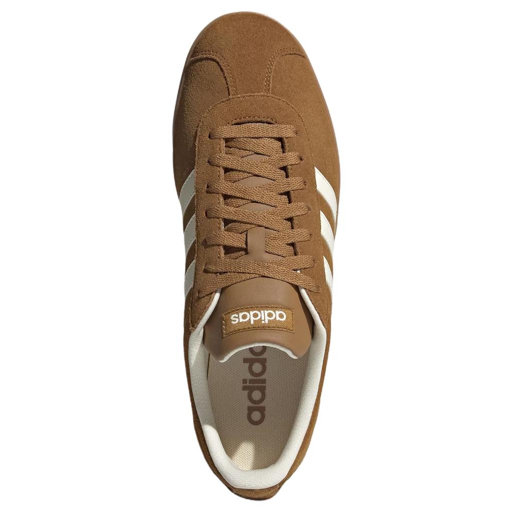 New Adidas Vl Court Classic Anti Slip Wear Resistant Low Top Skateboard Shoes Unisex Brown KK3773
