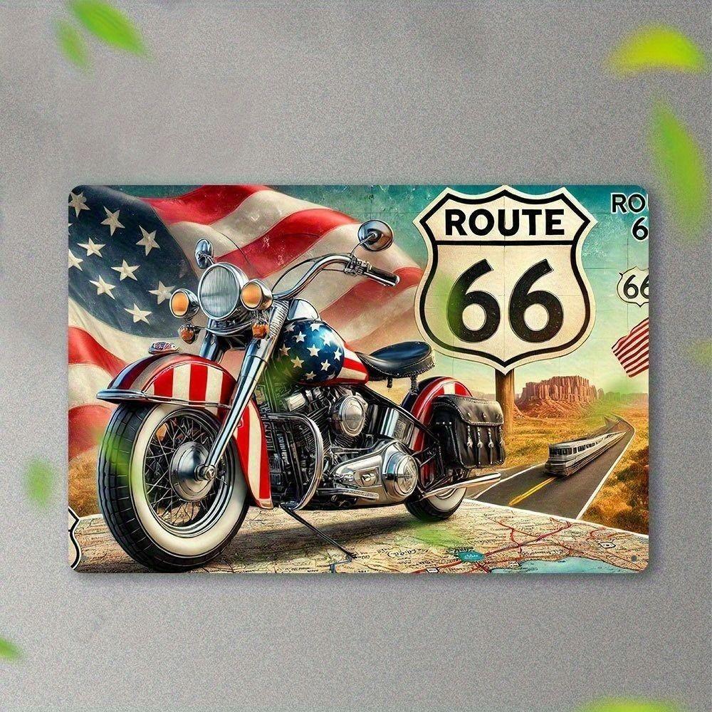 Moto metal interior plaque in the garage in the bar on the wall 20x30cm