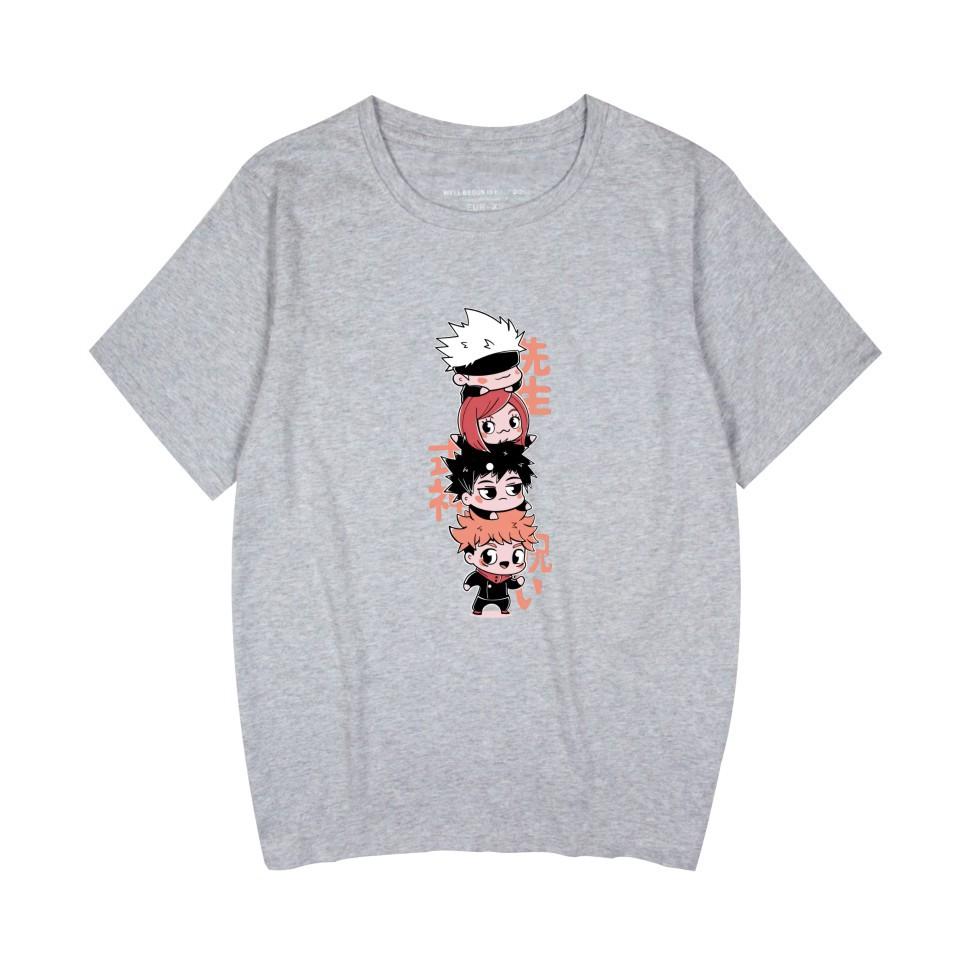 Anime Jujutsu Kaisen Printed Women Men's Fashion Cartoon Cosplay Short Sleeve T-Shirts
