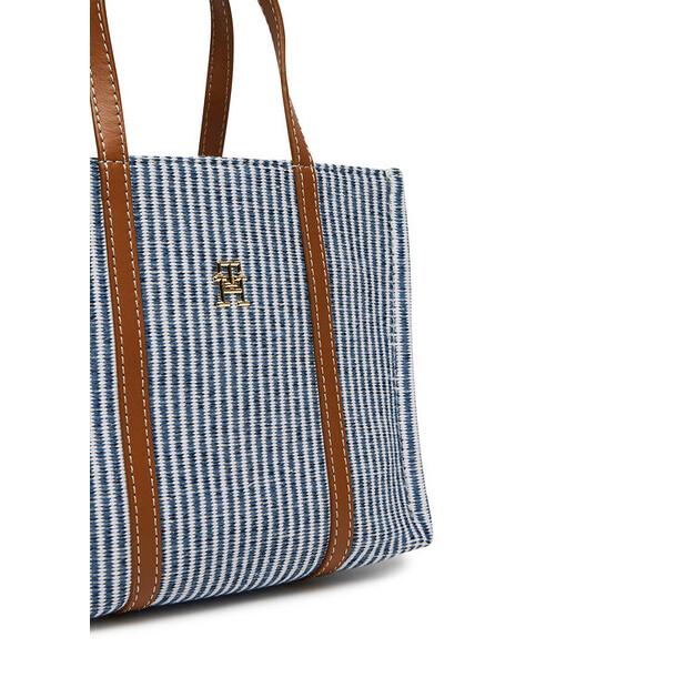 Bag Tommy Hilfiger Tommy Hilfiger Th Premium Beach Le Mini Tote AW0AW17208 Blue