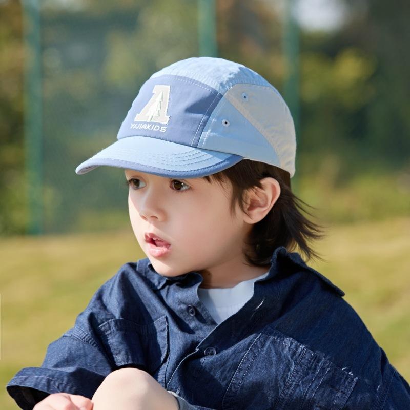 Japanese Children's Baseball Cap Quick Drying Fashionable Baseball Cap Spring and Autumn Baby Outdoor Sun Protection Hat Versatile Trendy