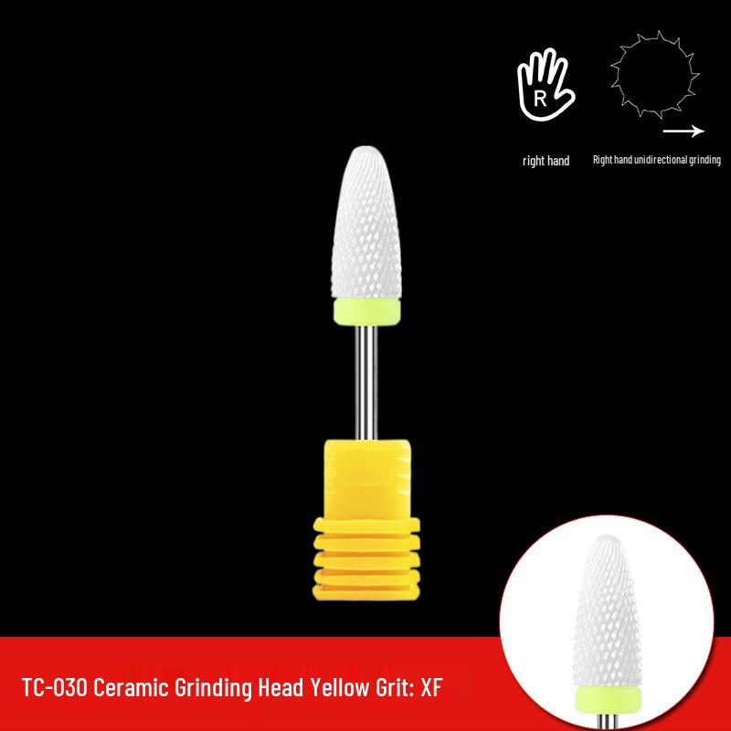 Single Bullet-Shaped Ceramic Nail Grinding Head 2.35