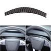 Carbon fiber Steering Wheel Upper Trim Sticker For Tesla Model 3 -24