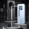Compatible with OPPO Find X8 Ultra, This Metal Frame Sea Urchin Buckle Heat Dissipation Case Features a Button Contrasting Color Protective Cover.