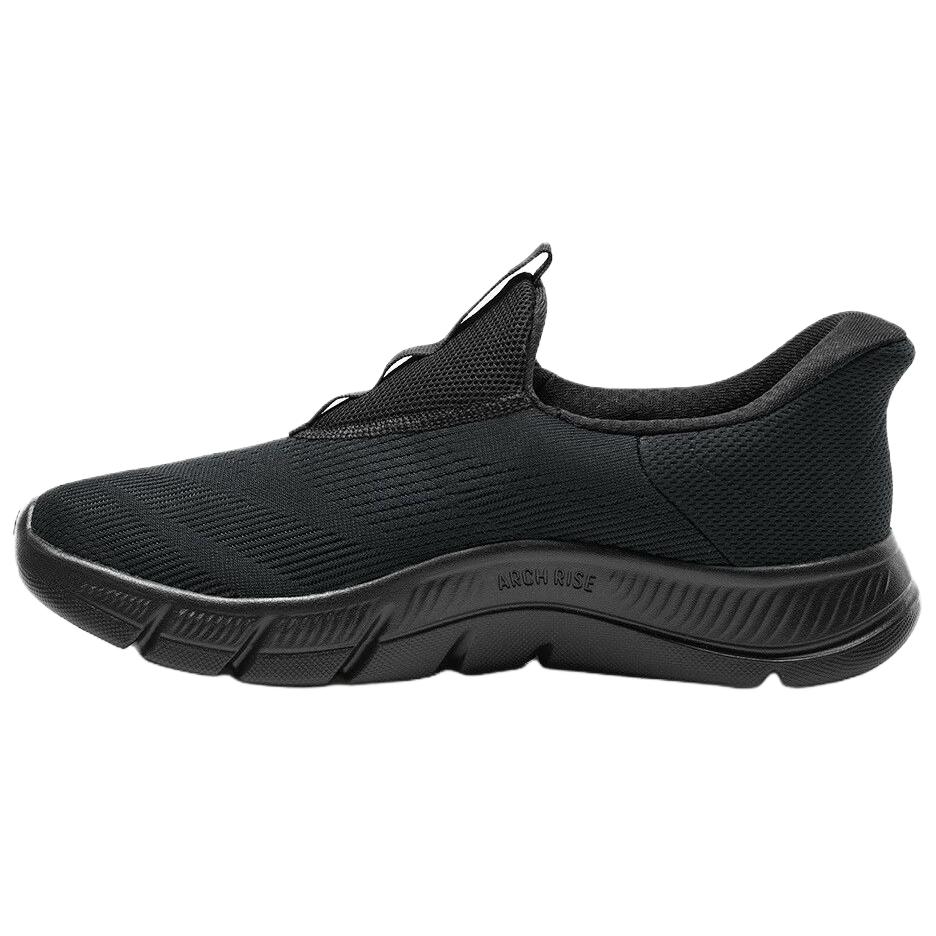 Adidas Cloudfoam Cushioning Breathable Lightweight Low top Running Shoes Unisex Black KJ5915