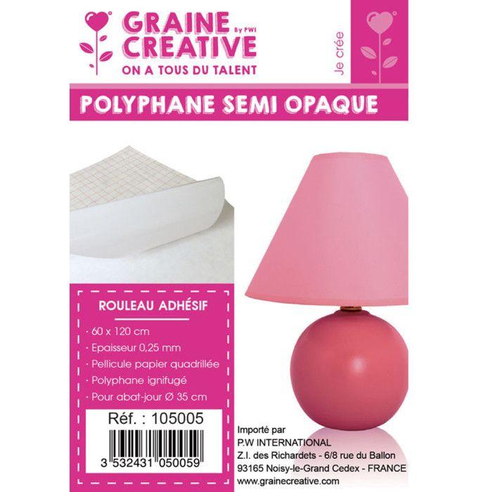 Polyphane adhésif - L'UNIVERS DE PIWI - 60 x 120 cm - Blanc - Papier - Quadrillé rouge et blanc