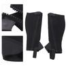 2pcs Half Chap Black Flexible Mesh Equestrian Half Chap for Children Horse Riding  