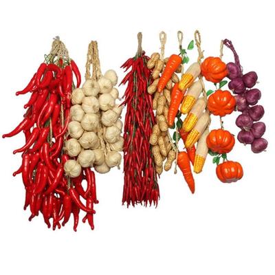 1Bunch Colorful Simulation Foam Vegetables Fake Corn Hanging Hanging Artificial String Photography Props