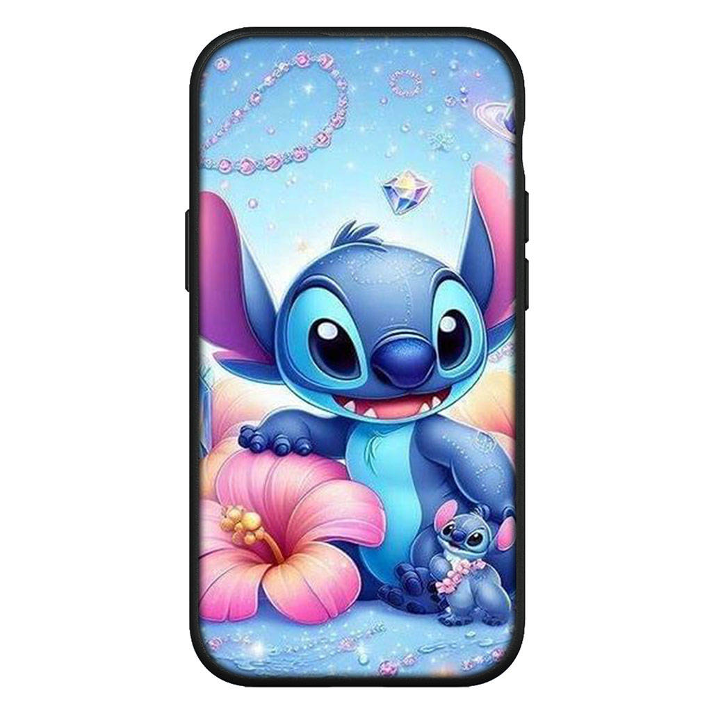 Cover for iPhone 16 15 Xiaomi Redmi Note 14 13 12 11 Pro Max 16e Samsung Galaxy S25 S24 S23 Moto OPPO Huawei Pink Blue Lilo Cartoon Stitch Phone Case