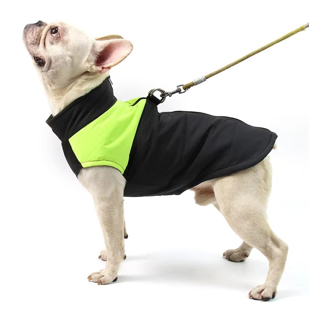 Gilet Caldo per Animali Domestici Cani Grandi Cappotti da Sci per Cuccioli Imbottito Invernale Caldo Vestiti per Cani Gilet per Animali Domestici Giacca con Cerniera