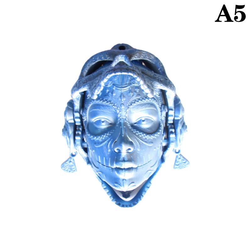 3D Printed Skull Head Mechanical Mask Model Statue, Wall-Mounted Gothic Skull Mask Decoration, Prank Model, Stress Relief Toy