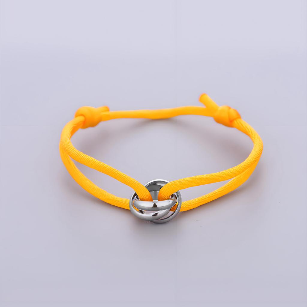 Verstellbares geflochtenes Seilarmband, einfacher Schmuck, Geschenk für Freunde, Paar, Freundschaft, Metallschnalle, Ring, Kette