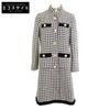 Excellent Condition Houndstooth with Gold Buttons Coat 38 White X blackUsed