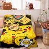 2026 New1PC Pokémon Pikachu Pattern Blanket Warm Soft Fluffy Kids and Adults Sofa Bed Throw Blanket Outdoor Travel Camping Luxur