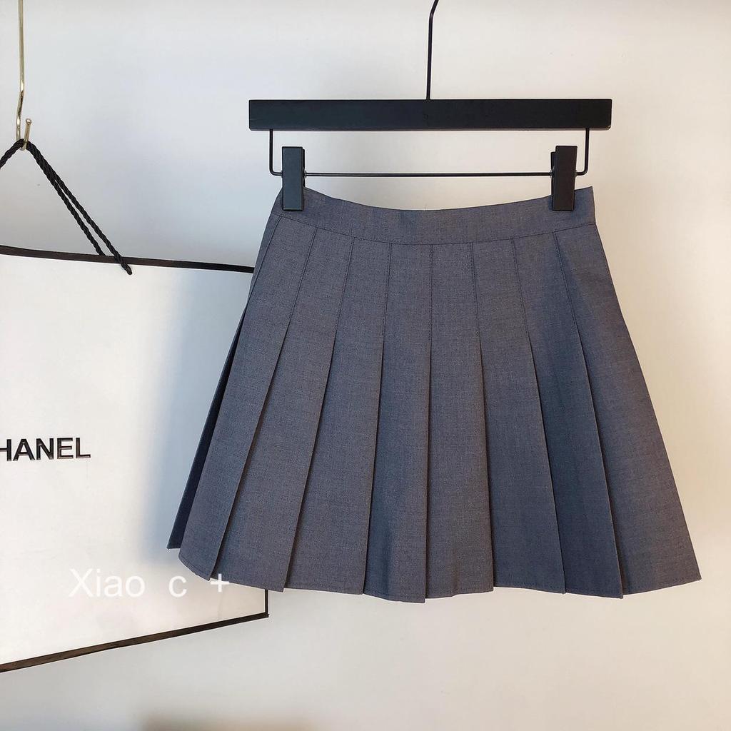 Japanese Style Pleated High-Waist Mini Skirt - Versatile Spring/Autumn Women's Fashion