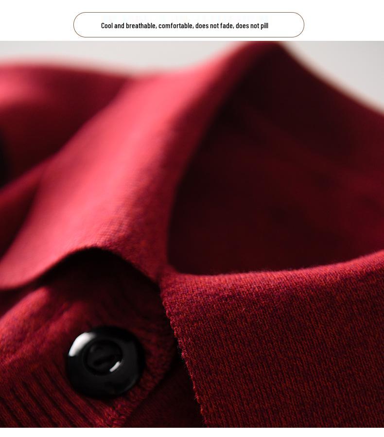 Lightweight Spring & Autumn Cardigan for Mature Women: Perfect for Mothers and Grandmothers in Their 70s and 80s, Loose Fit, Comfortable Knit Sweater