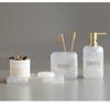 Hotel-Style Refillable Pump-Action Hand Sanitizer Bottle and Bathroom Shelf Tray Set