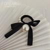 Pearl Bow Hair Band ~ French Elegant and Versatile Hair Tie Rubber Band Hair Tie