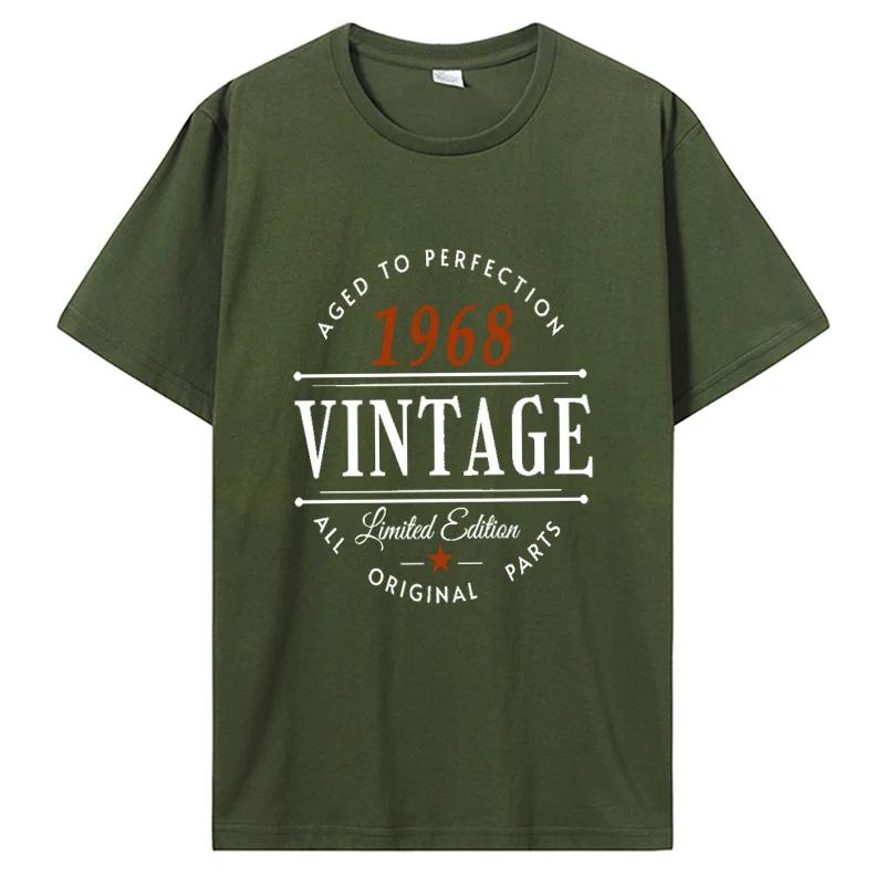 Novelty Vintage Born In 1968 Classic T Shirts Cotton Streetwear Short Sleeve Birthday Gifts Summer Style T-shirt Clothing