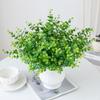 3PC Artificial Greenery Plants Outdoor Shrubs Grass for Farmhouse Home Garden Office Patio Backyard Wedding Indoor Outdoor Decor