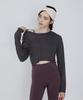 Debiweeo New Wave Holic Crop Long Sleeve Tee Devi-T0047-Charcoal